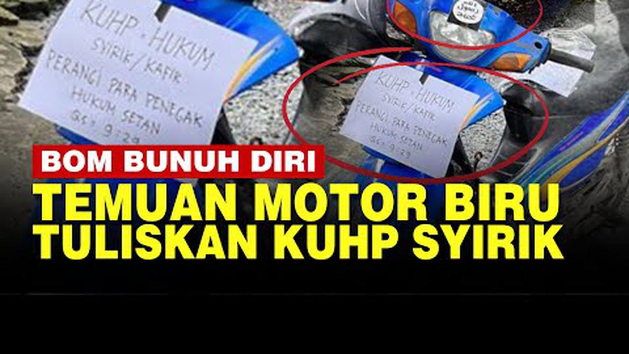 VIDEO: Ledakan di Polsek Astana Anyar, Ditemukan Motor Biru Bertuliskan KUHP Syirik