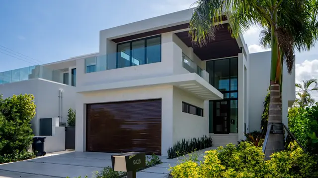 Ilustrasi rumah minimalis.