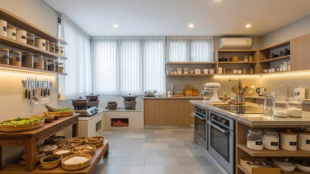 Dapur dengan "Stasiun" Khusus (Dedicated Stations)