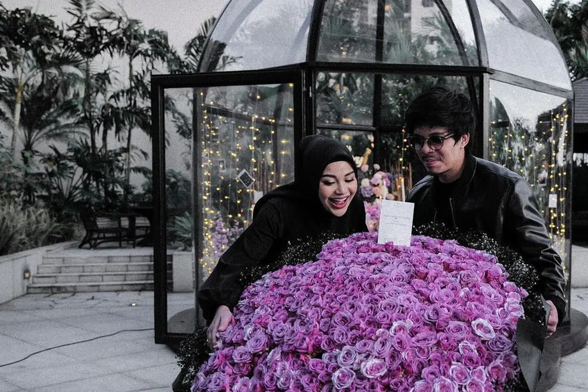 Atta Halilintar dan Aurel Hermansyah rayakan anniversary kedua (Instagram/attahalilintar)