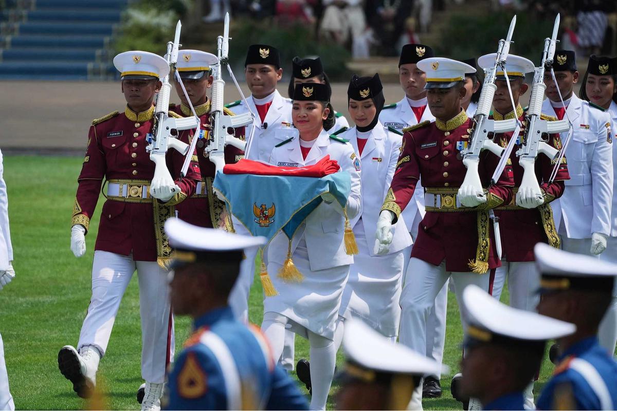 FOTO: Untuk Pertama Kalinya, Presiden Prabowo Pimpin Upacara Detik-Detik Proklamasi di Istana Merdeka
