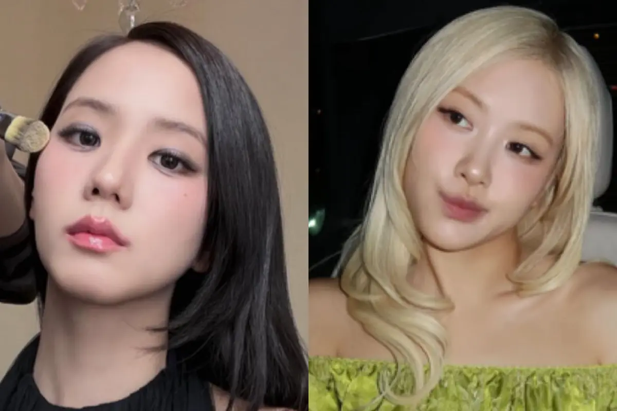 Jisoo  dan Rose hadir di Paris Fashion Week 2026 bersama brand masing-masing. [@sooyaaa__/@roses_are_rosie]