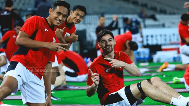 Foto: Wajah-Wajah Baru Penggawa Timnas Indonesia dalam Latihan Perdana Jelang Lawan Australia