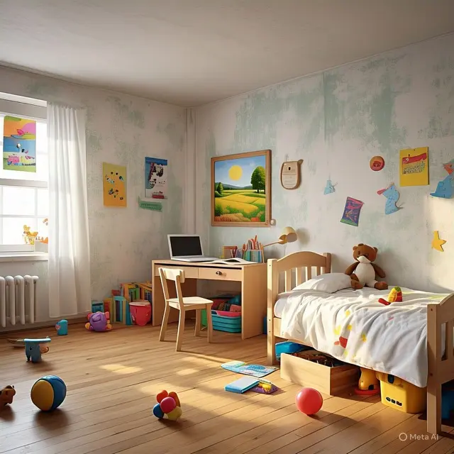Ilustrasi Kamar Anak.