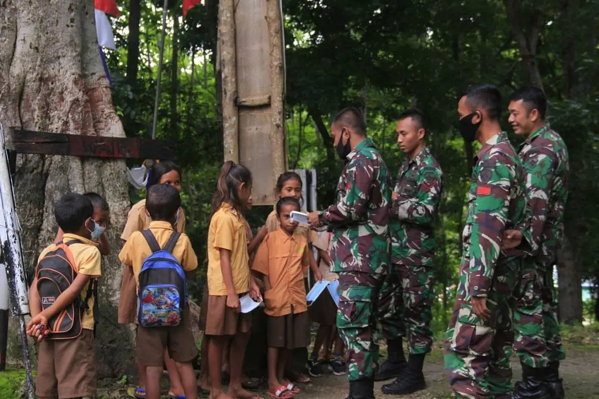 TNI buat perpustakaan di wilayah perbatasan