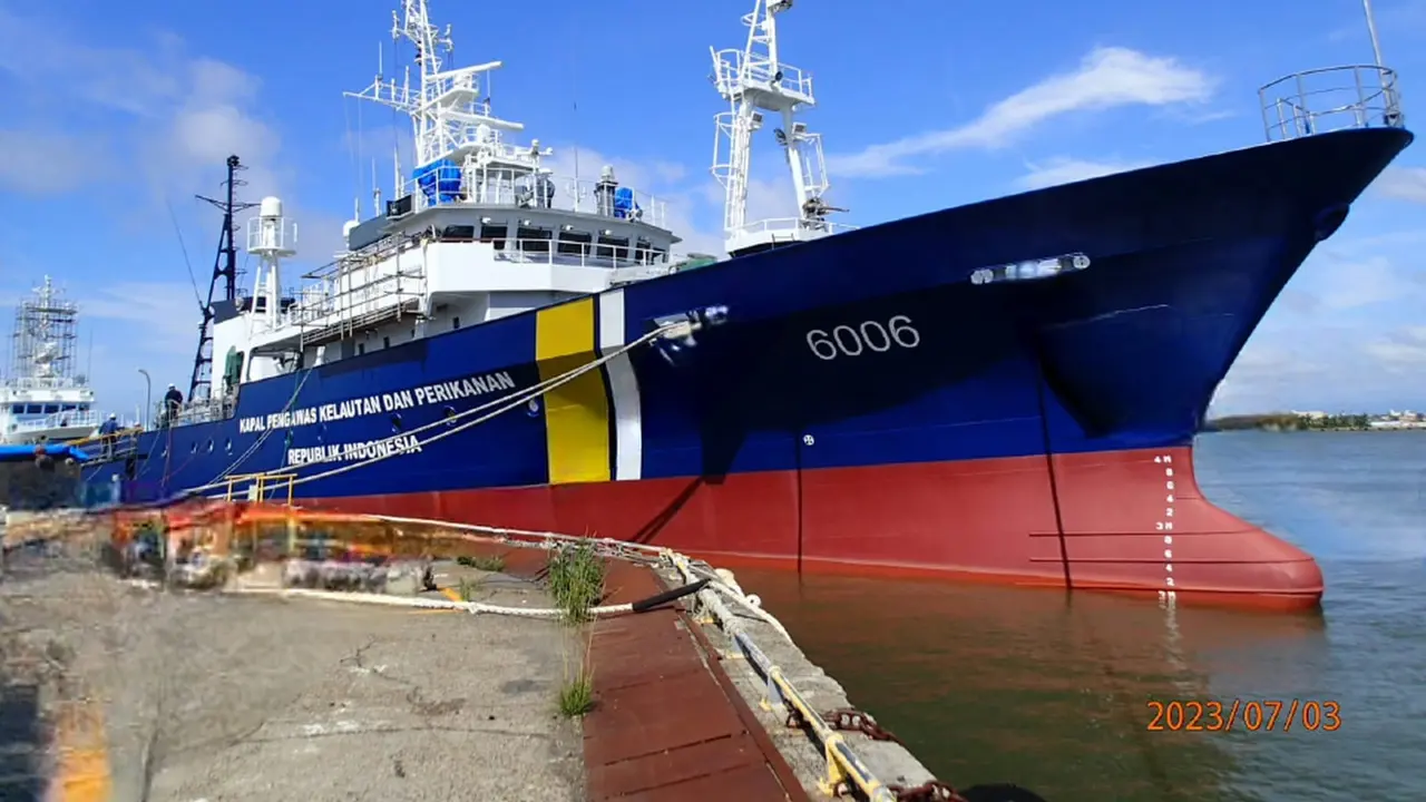 Kementerian Kelautan dan Perikanan (KKP) akan menambah lagi satu kapal pengawas kelas I dari Jepang. Kapal ini  akan tempatkan di Zona 1 Penangkapan Industri, Laut Natuna Utara. (Dok KKP)