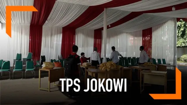 Pantia terus mempersiapkan pembangunan TPS di berbagai penjuru Indonesia. Salah satunya TPS 008 di Jalan Veteran, Jakarta Pusat yang akan menjadi tempat Jokowi memilih.