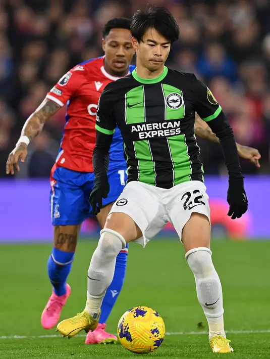 Brighton & Hove Albion menahan imbang Crystal Palace dengan skor 1-1. (Glyn KIRK / AFP)