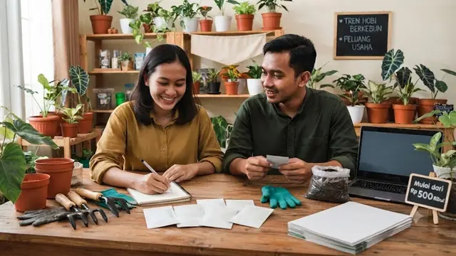 Menjual Bibit Tanaman dan Peralatan Berkebun (AI Generated)