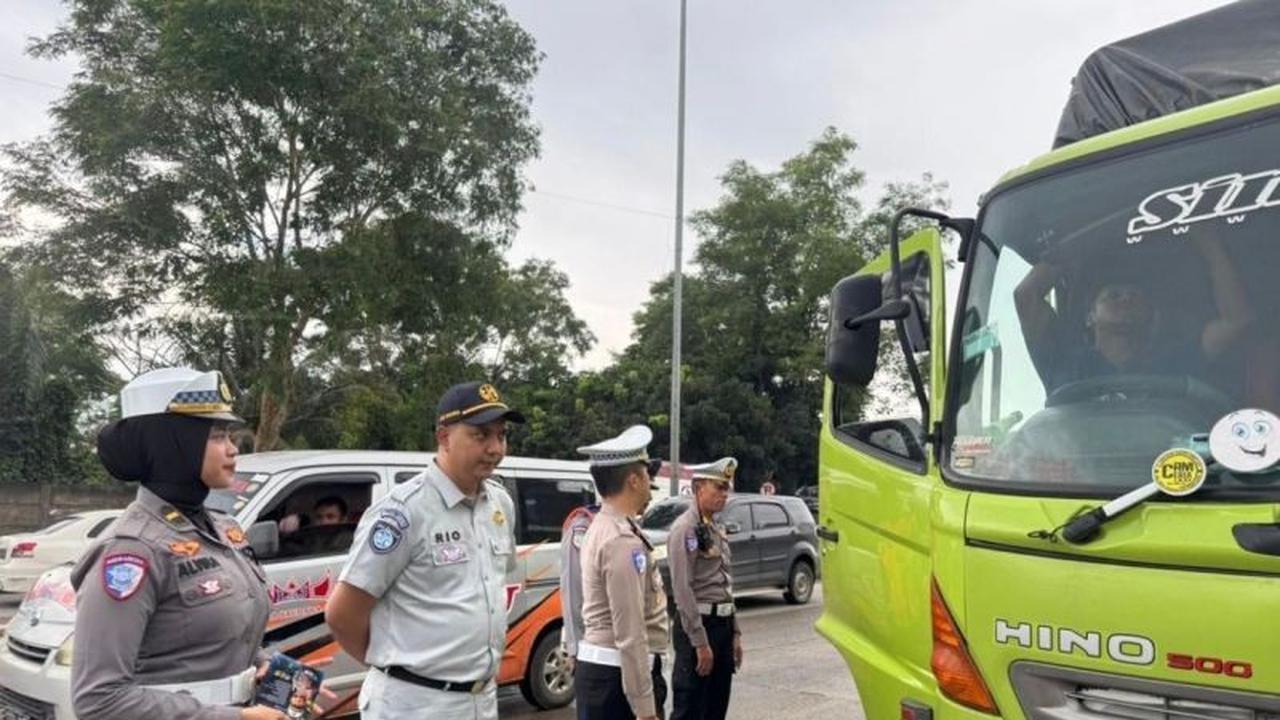 Cegah Kecelakaan, Polresta Bandarlampung Gencarkan Ramp Check Angkutan Umum dan Barang dalam Operasi Keselamatan Krakatau 2026